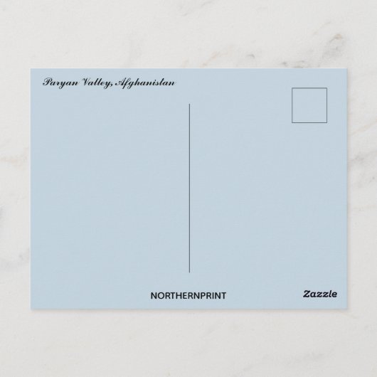 パライアンバレーアフガニスタン ポストカード (裏面)