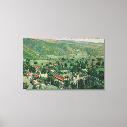 パライソ熱い春と庭園の外観 キャンバスプリント (正面)