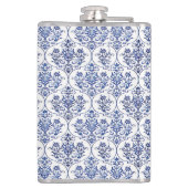 パライッシュダマスク模様 – 青 フラスク (裏面)