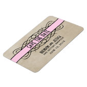 パライ縁どンSave the Date Magnets, Pink マグネット (左側)