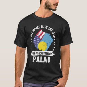 パラウアンアメリカン誇りを持ったパトリオット育った私のハートはf tシャツ