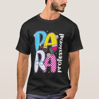 パラエイド隊 パラプロ教師 レトロな Tシャツ
