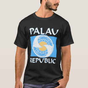 パラオのパラオ国旗にTa Ray On Tシャツ
