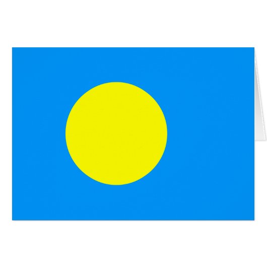 パラオの国旗 (正面横)