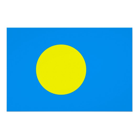 パラオの国旗 ポスター (正面)