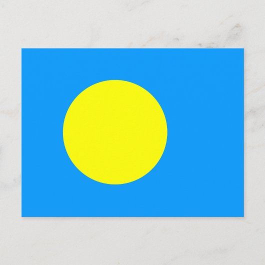パラオの国旗 ポストカード (正面)