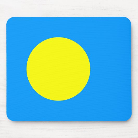 パラオの国旗 マウスパッド (正面)