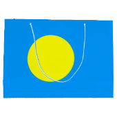 パラオの国旗 ラージペーパーバッグ (裏面)