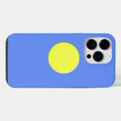 パラオの国旗 iPhoneケース (裏面横)