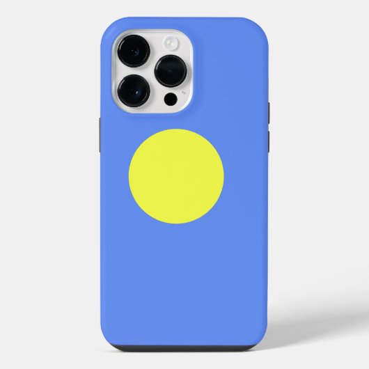 パラオの国旗 iPhoneケース (裏面)