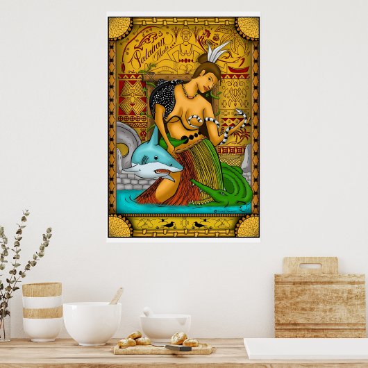 パラオの少女 ポスター (キッチン)