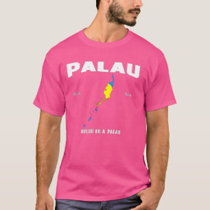 パラオの旗, パラオの地図, パラオの国旗 Tシャツ