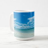 パラオの青い熱帯の海の風景 コーヒーマグカップ (正面左)