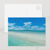 パラオの青い熱帯の海の風景 ポストカード (正面/裏面)