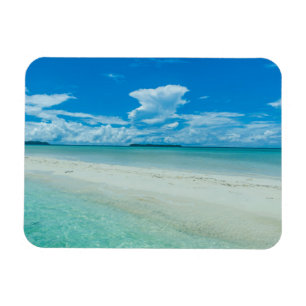 パラオの青い熱帯の海の風景 マグネット