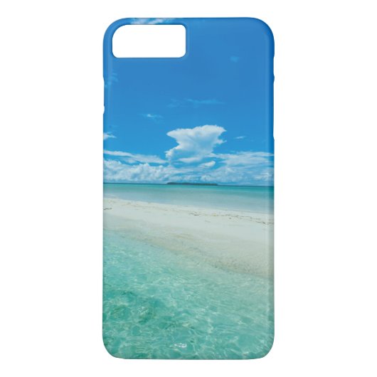 パラオの青い熱帯の海の風景 Case-Mate iPhoneケース (裏面)