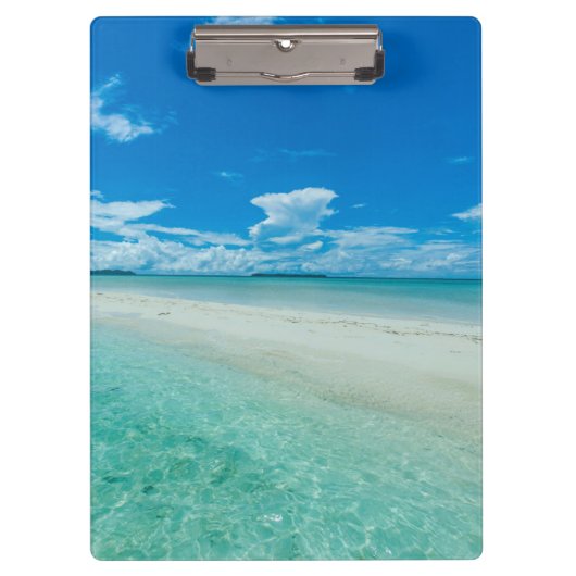 パラオの青い熱帯海の風景 クリップボード (正面)