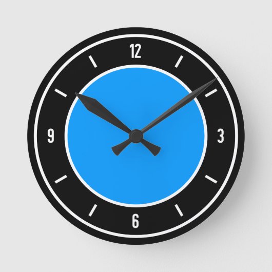 パラオエレガント国旗 ラウンド壁時計 (正面)