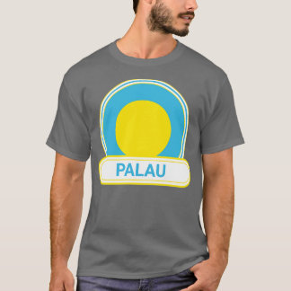 パラオカントリーバッジパラオ国旗 Tシャツ