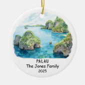 パラオパーソナライズされたオーナメント、オセアニア セラミックオーナメント (正面)