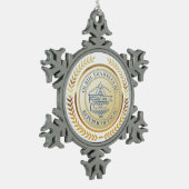 パラオ公式シール スノーフレークピューターオーナメント (左)