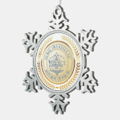 パラオ公式シール スノーフレークピューターオーナメント (右)