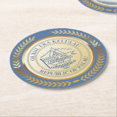 パラオ公式シール ラウンドペーパーコースター (アングル)