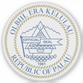 パラオ共和国の紋章 シール