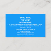 パラオ国旗とシール、パラオ国旗 名刺 (裏面)