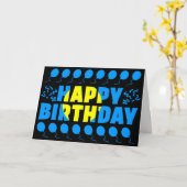 パラオ国旗の愛国的誕生日 カード (黄色い花)