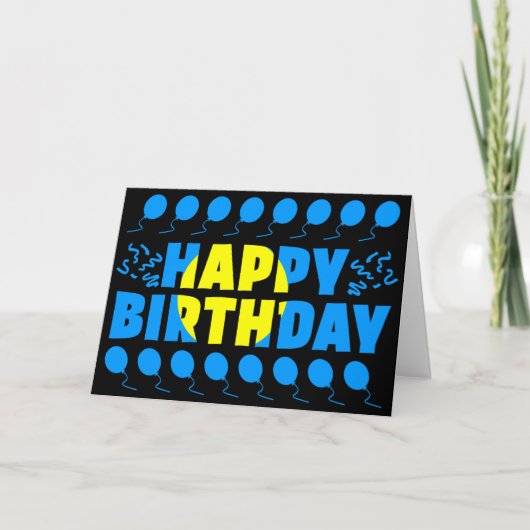 パラオ国旗の愛国的誕生日 カード (正面)