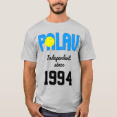 パラオ国旗の独立性お祝い Tシャツ (正面)