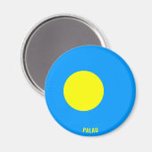 パラオ国旗魅力的国 マグネット (正面/裏面)