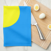 パラオ国旗 キッチンタオル (四つ折り)