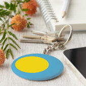 パラオ国旗 キーホルダー (側面)