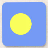 パラオ国旗 コースター (正面)