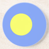 パラオ国旗 コースター (正面)