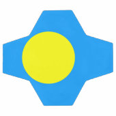 パラオ国旗 サッカーボール (フラット)