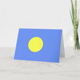 パラオ国旗 サンキューカード