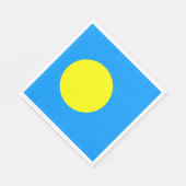 パラオ国旗 スタンダードランチョンナプキン (角)