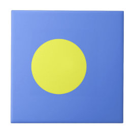 パラオ国旗 タイル