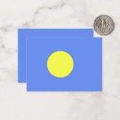 パラオ国旗 ノートカード (正面/裏面インサイチュ)
