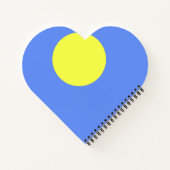 パラオ国旗 ノートブック (裏面)