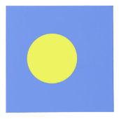 パラオ国旗 フォトキューブ (正面)