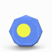 パラオ国旗 フォトブロック (正面)