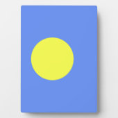 パラオ国旗 フォトプラーク (正面)