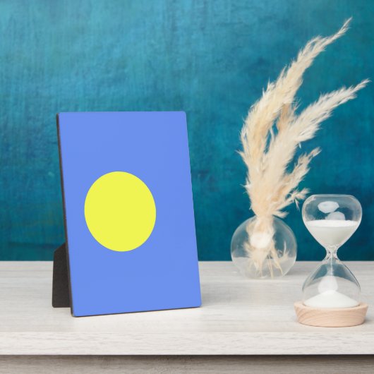 パラオ国旗 フォトプラーク (側面)