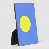 パラオ国旗 フォトプラーク (側面)