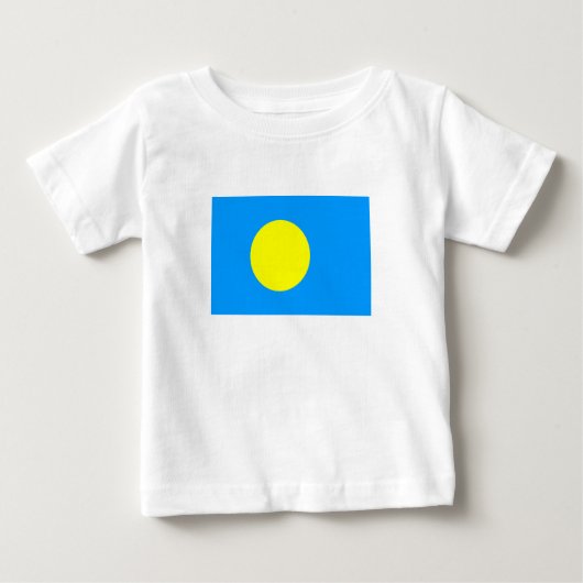 パラオ国旗 ベビーTシャツ (正面)