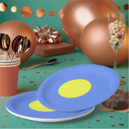 パラオ国旗 ペーパープレート